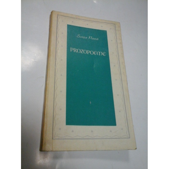 PROZOPOEME - SASA PANA